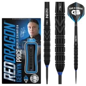 Gerwyn Price Back to Black 90% Tungsten Steel Tip Darts by Red Dragon