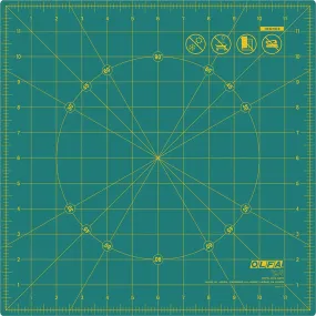 12-Inch Rotating Self-Healing Cutting Mat O-RM-12S