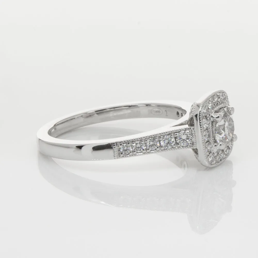 18ct White Gold .40ct Diamond Aurora Ring