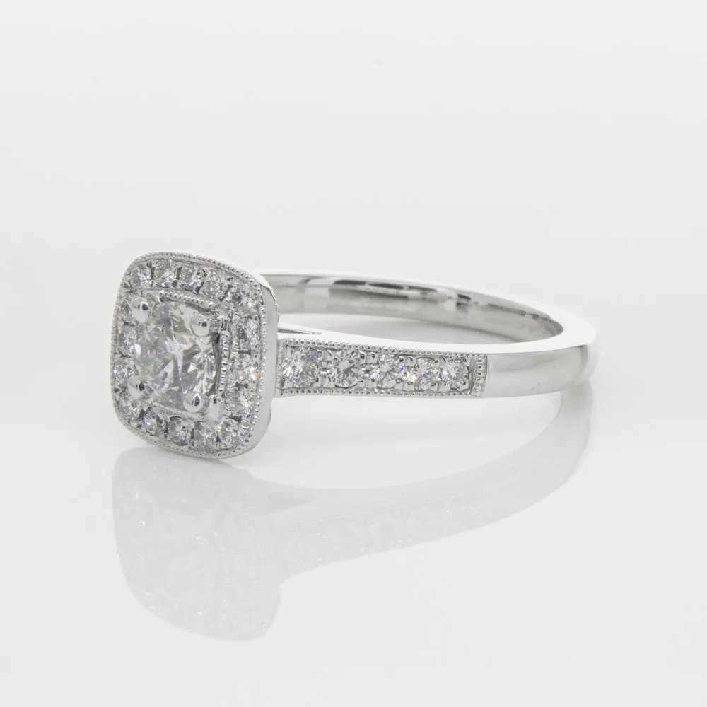 18ct White Gold .40ct Diamond Aurora Ring