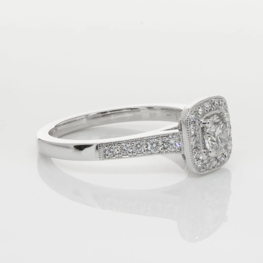 18ct White Gold .40ct Diamond Aurora Ring