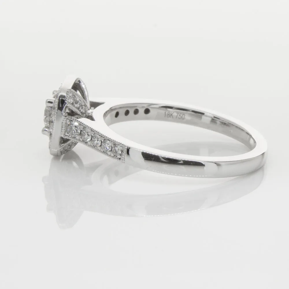 18ct White Gold .40ct Diamond Aurora Ring