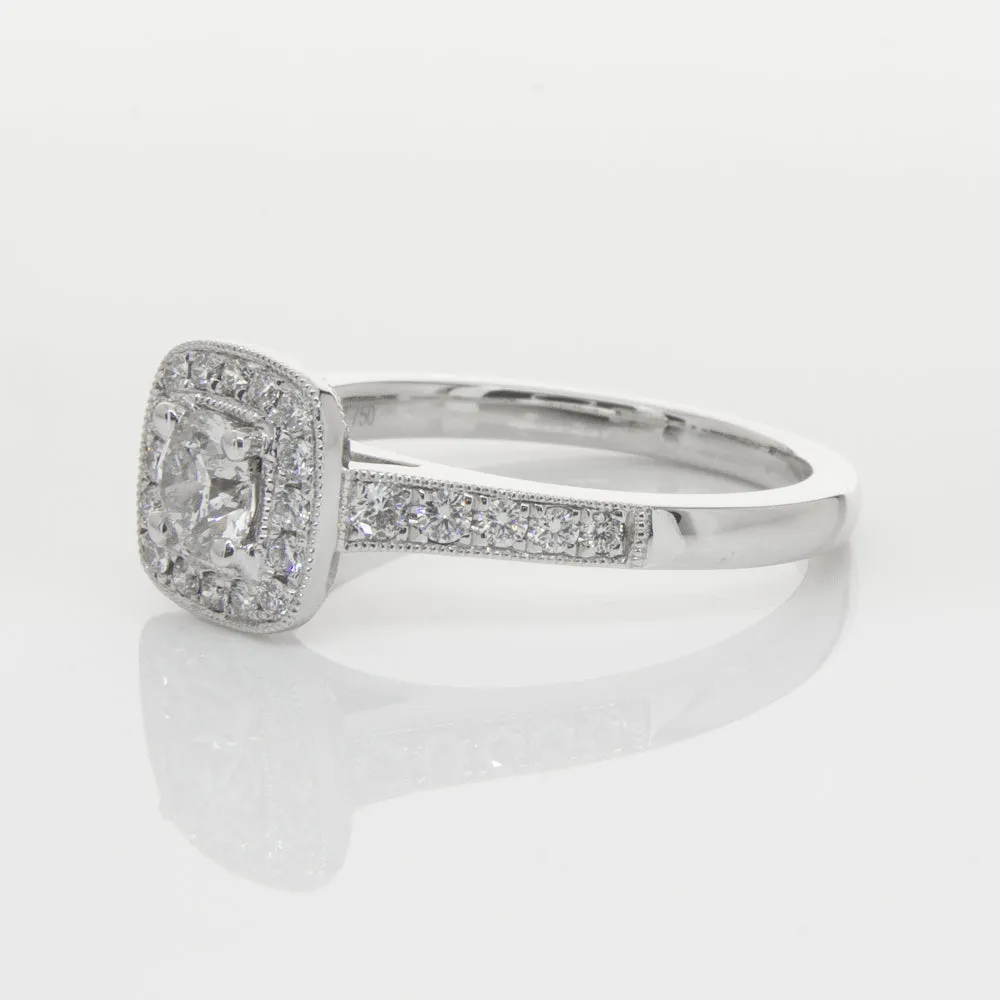 18ct White Gold .40ct Diamond Aurora Ring