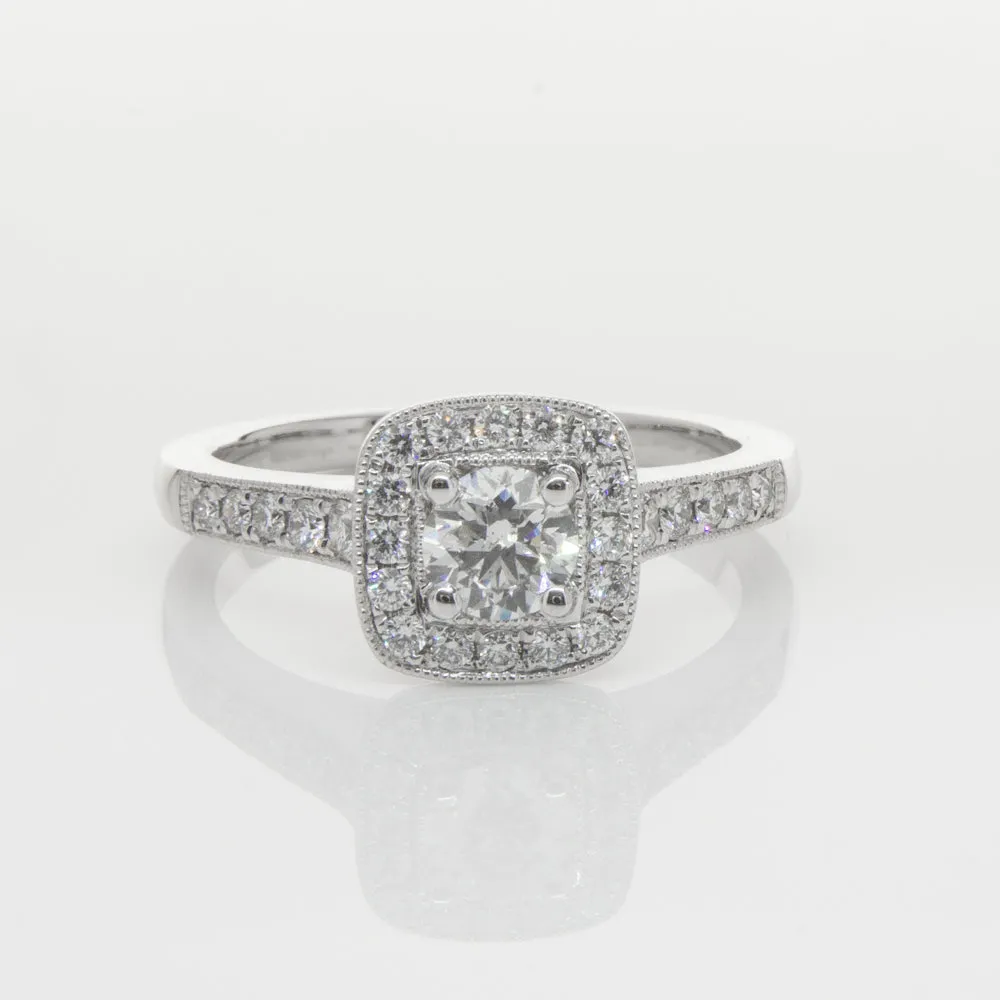 18ct White Gold .40ct Diamond Aurora Ring