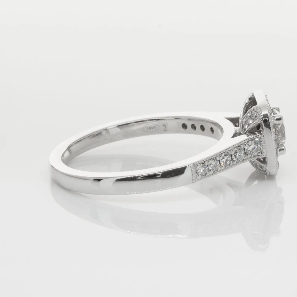 18ct White Gold .40ct Diamond Aurora Ring