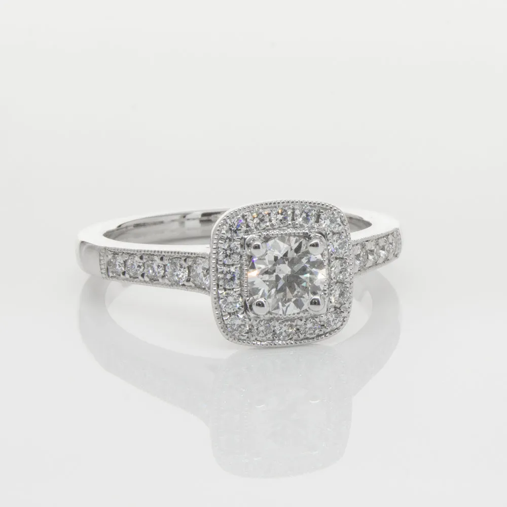 18ct White Gold .40ct Diamond Aurora Ring