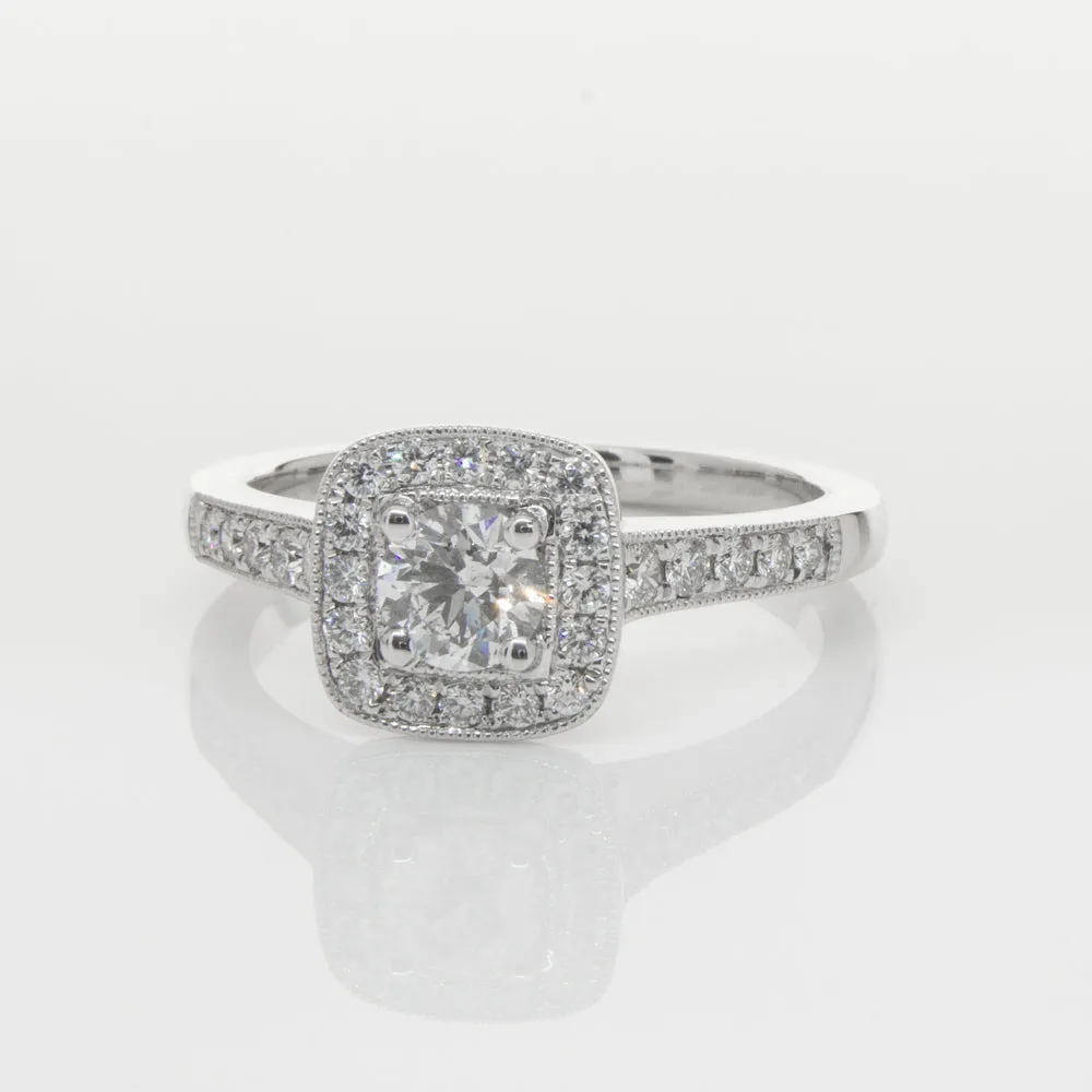 18ct White Gold .40ct Diamond Aurora Ring