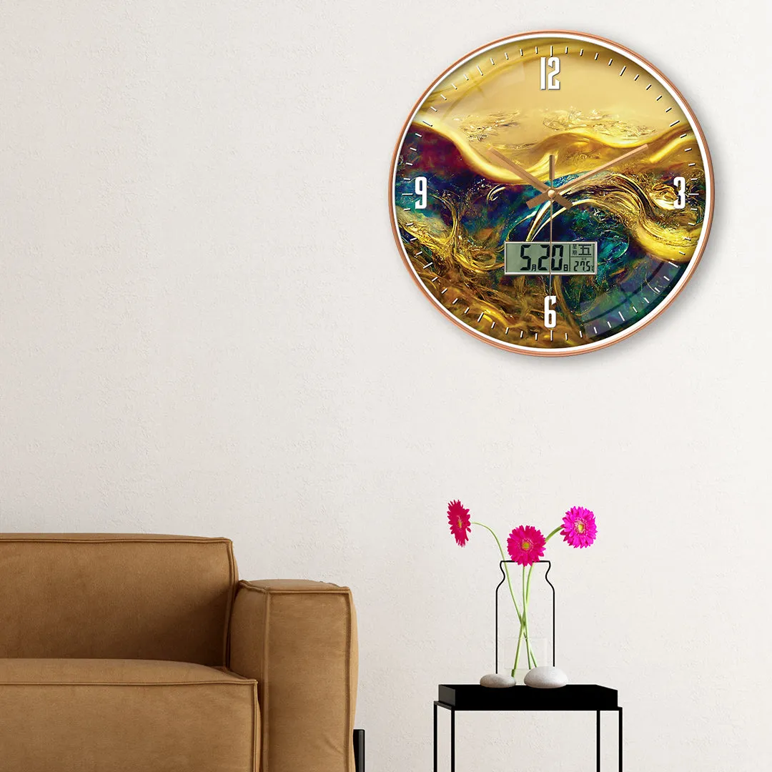 Acrylic abstract wall clock