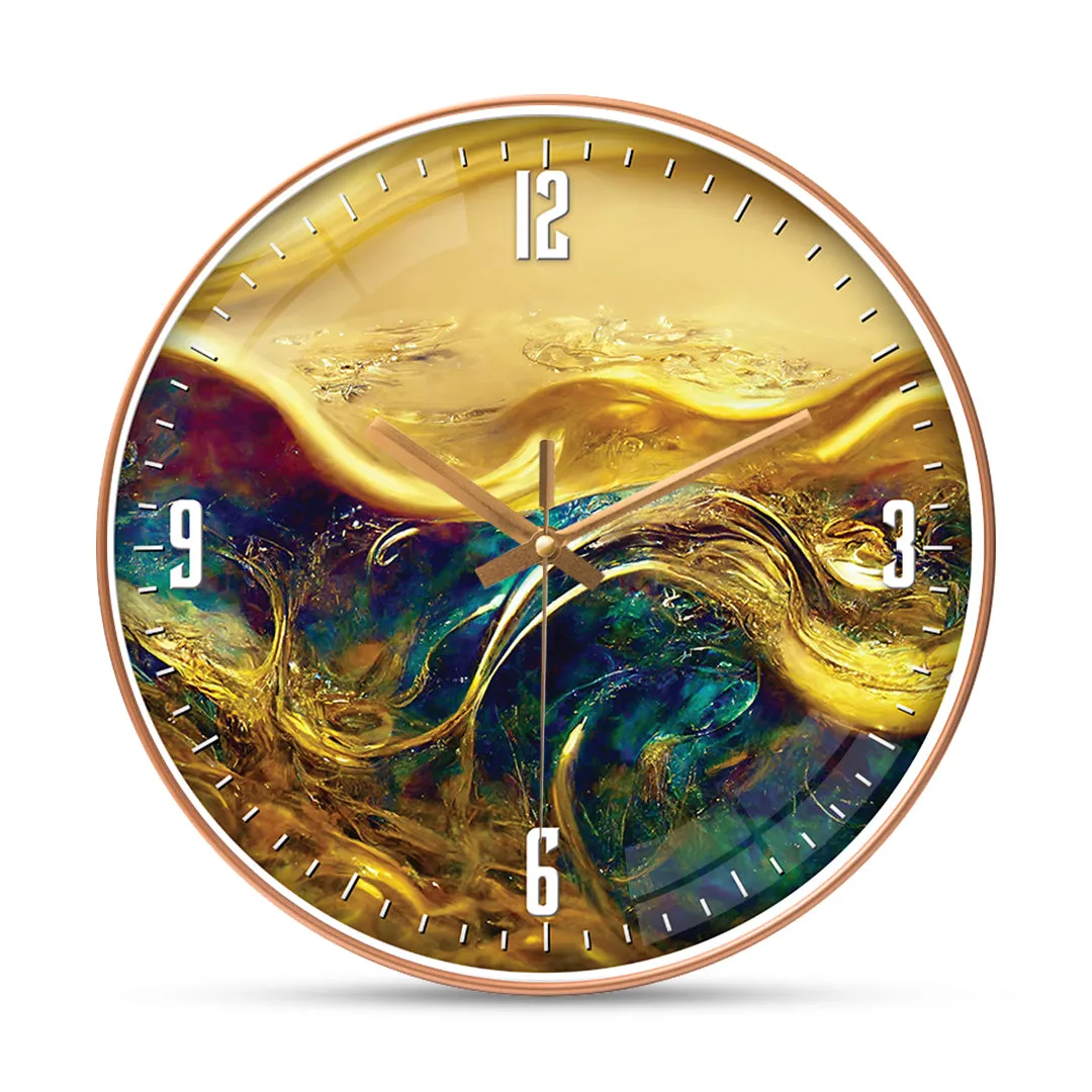 Acrylic abstract wall clock