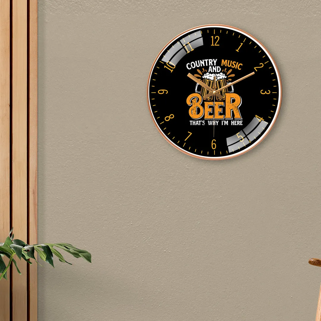 Amazing Beer Quotes Wall Clock