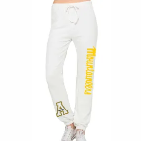 App State White Joggers