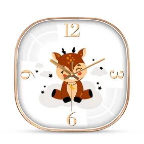 Baby deer wall clock