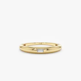 Baguette Diamond Dome Ring, Auli