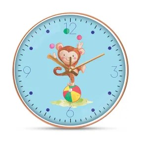 Ball Colorful Jungle monkey wall clock