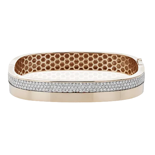 Bangle in 18k Gold with Diamonds