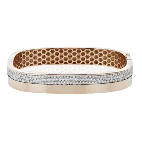 Bangle in 18k Gold with Diamonds