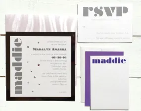 Bat Mitzvah Invitation