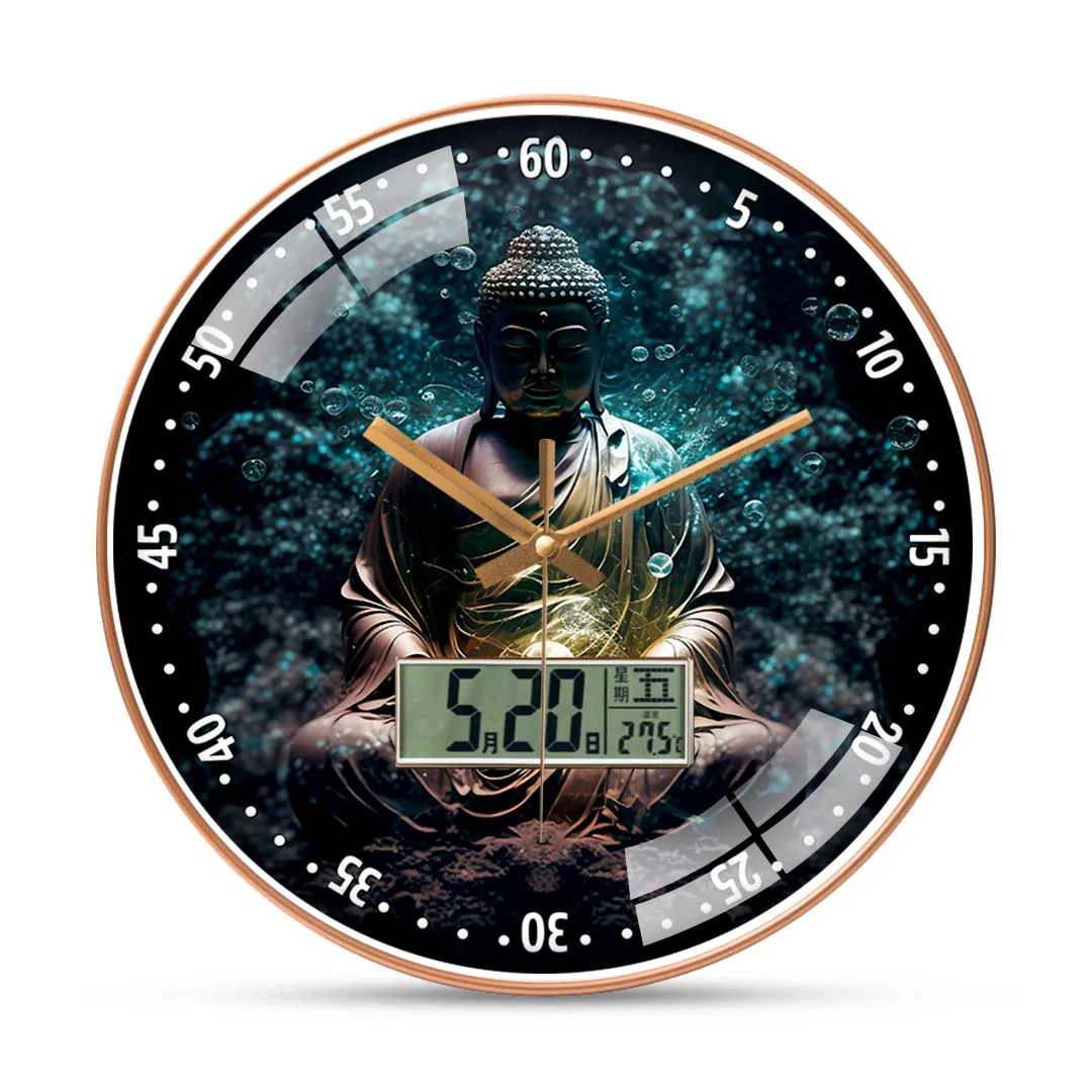 Beautiful buddha wall clock