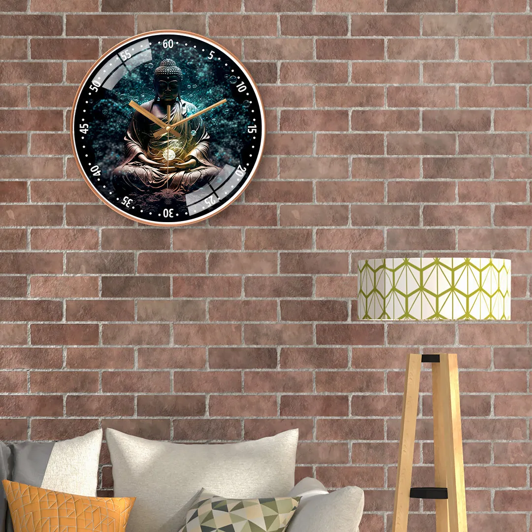 Beautiful buddha wall clock