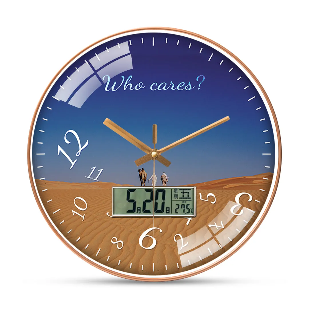 Beautiful Dubai Desert Wall Clock