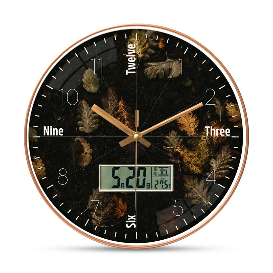 Beautiful flower wall clock