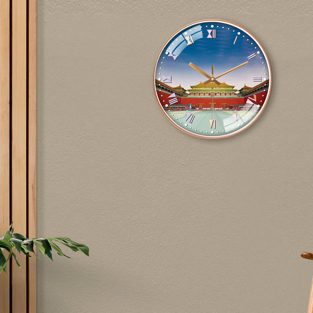 Beautiful forbidden city wall clock