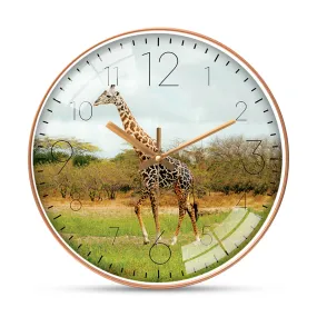 Beautiful giraffe wall clock