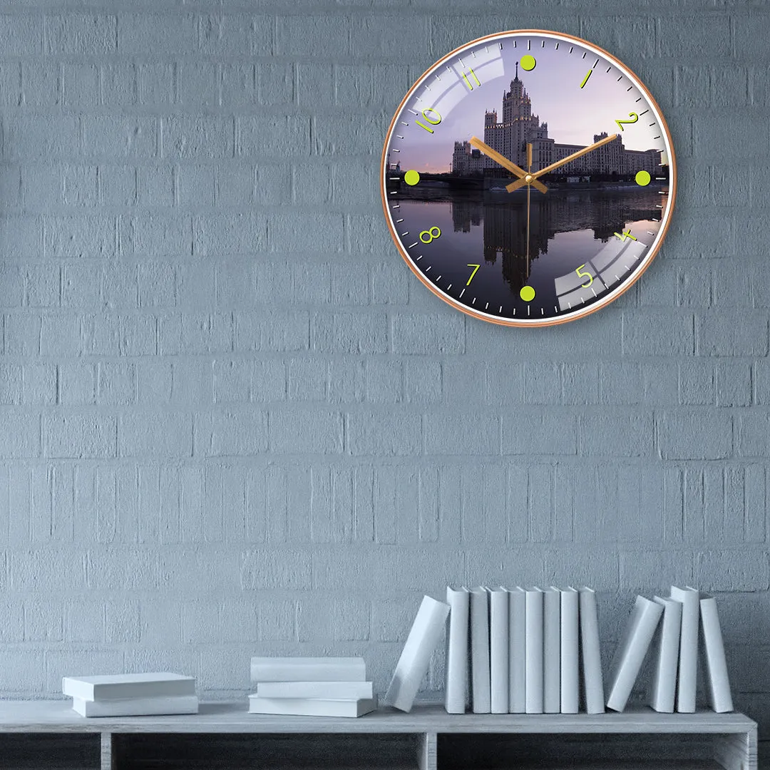 Beautiful moscow city wall clock