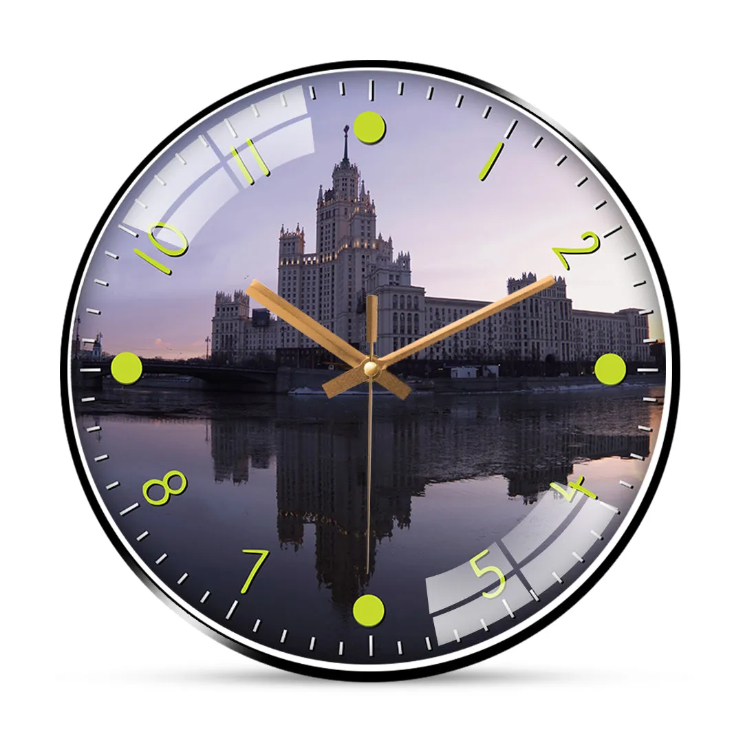 Beautiful moscow city wall clock