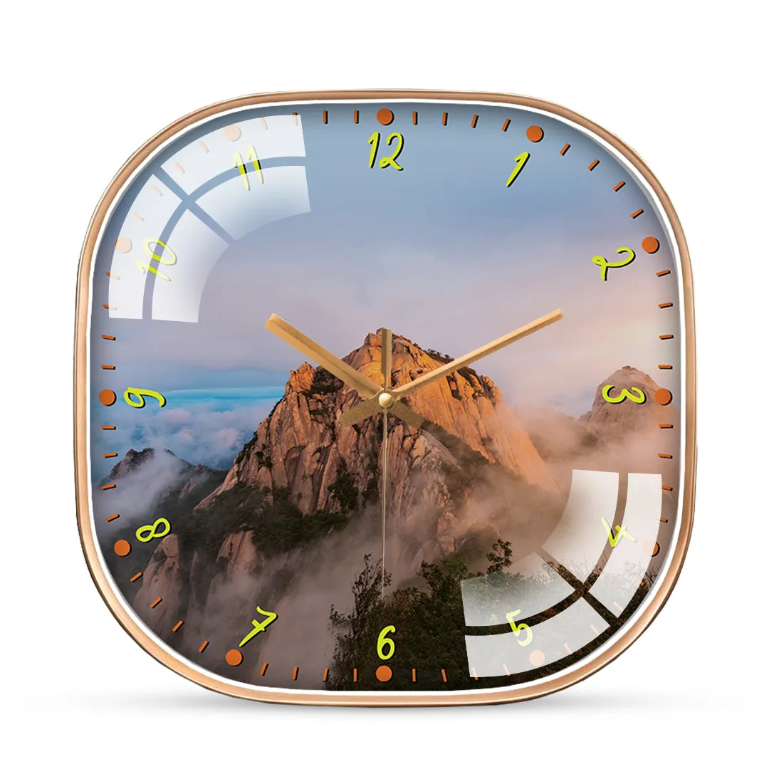 Beautiful mountain wall clock