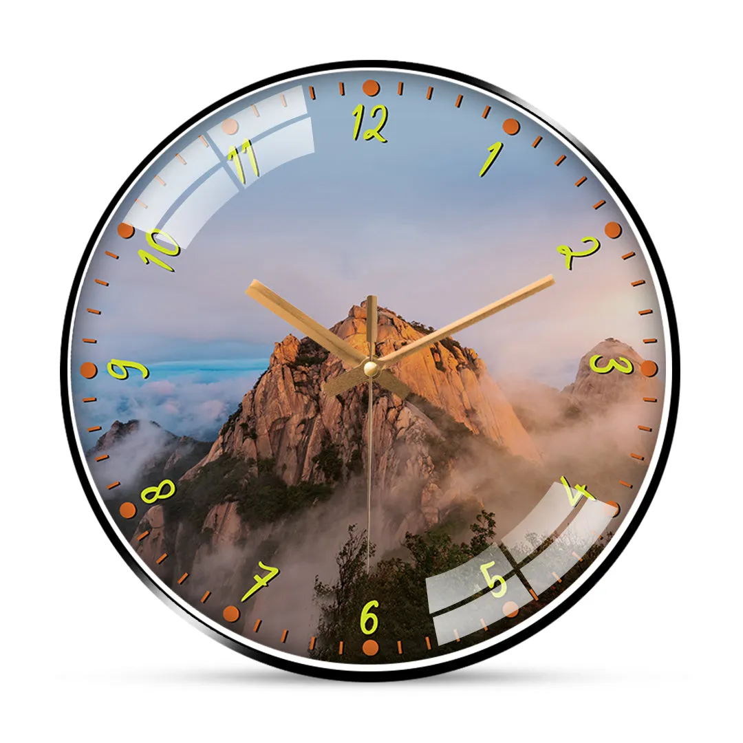 Beautiful mountain wall clock