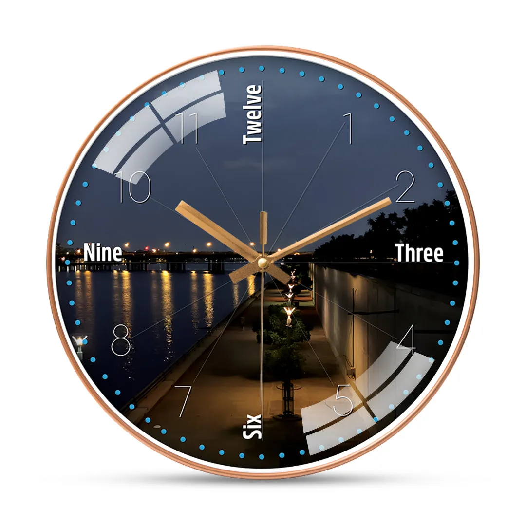 Beautiful riverfront ahmedabad wall clock