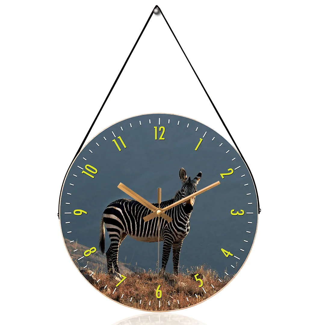 Beautiful zebra wall clock