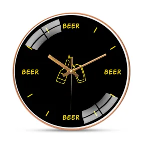 Beer Quotes Wall Clock