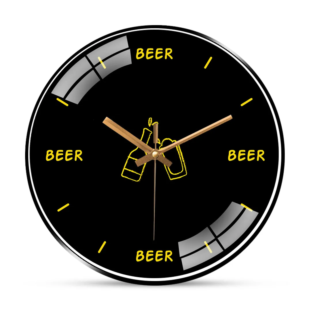 Beer Quotes Wall Clock