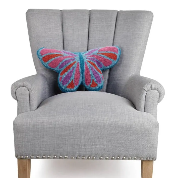 Butterfly Shaped Hook Throw Pillow