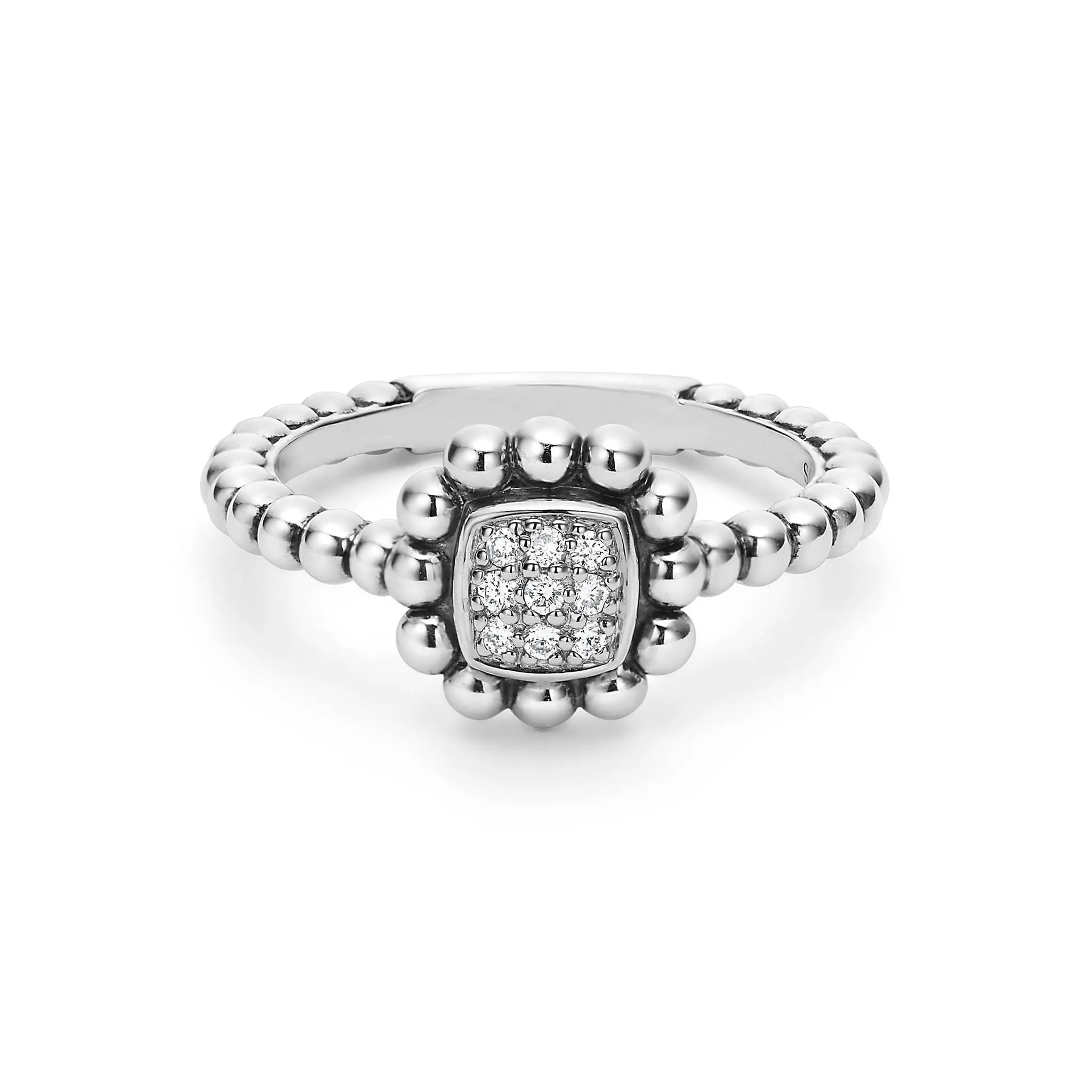 Caviar Spark Caviar Square Diamond Ring