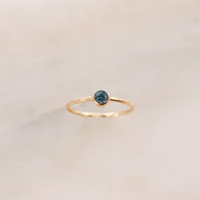 December Birthstone Ring ∙ Blue Zircon