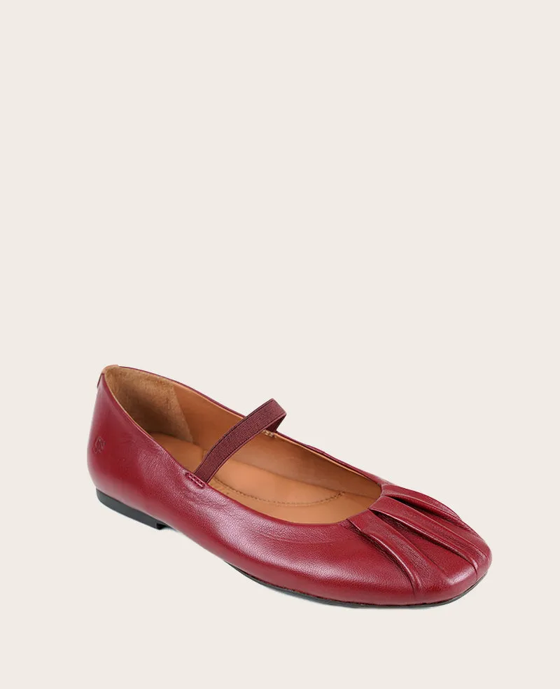 GENTLE SOULS - Walden Leather Pleated Toe Mary Jane Flat