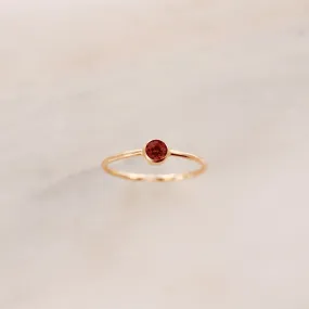 January Birthstone Ring ∙ Garnet