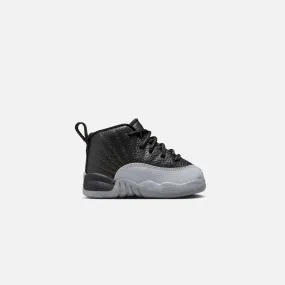 Jordan TD Air Jordan 12 - Retro Black / Wolf Grey / White