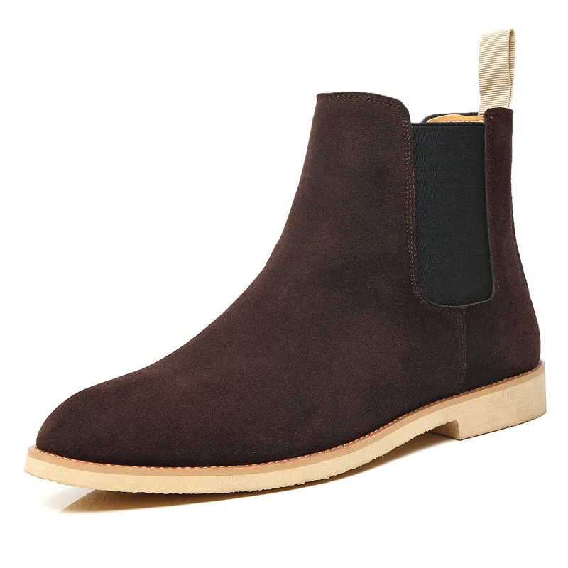 Men's Suede Chelsea Ankle Boots