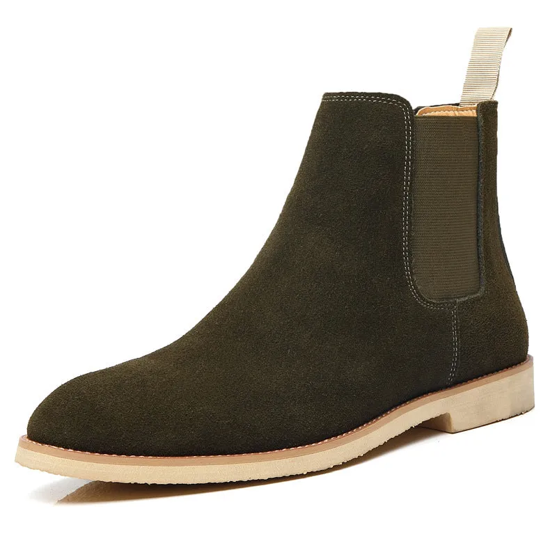 Men's Suede Chelsea Ankle Boots