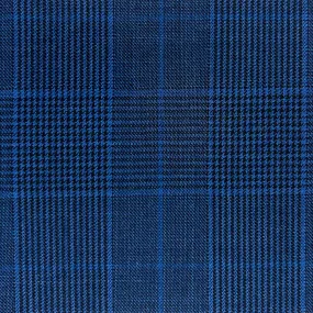 Navy Large Prince Of Wales Glen Plaid Windowpane