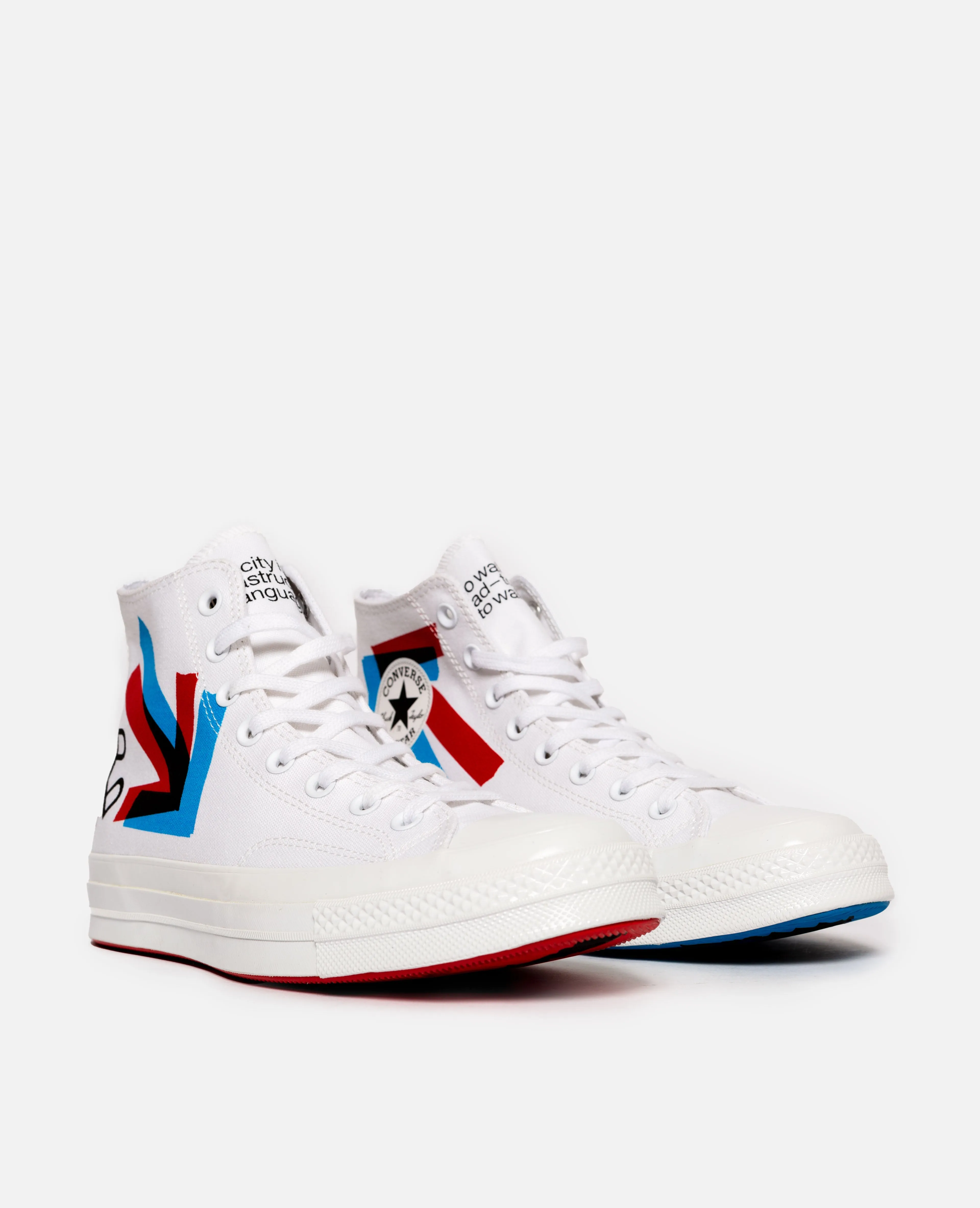 Patta x Experimental Jetset Converse Chuck 70 (White/Fiery Red/Diva Blue)