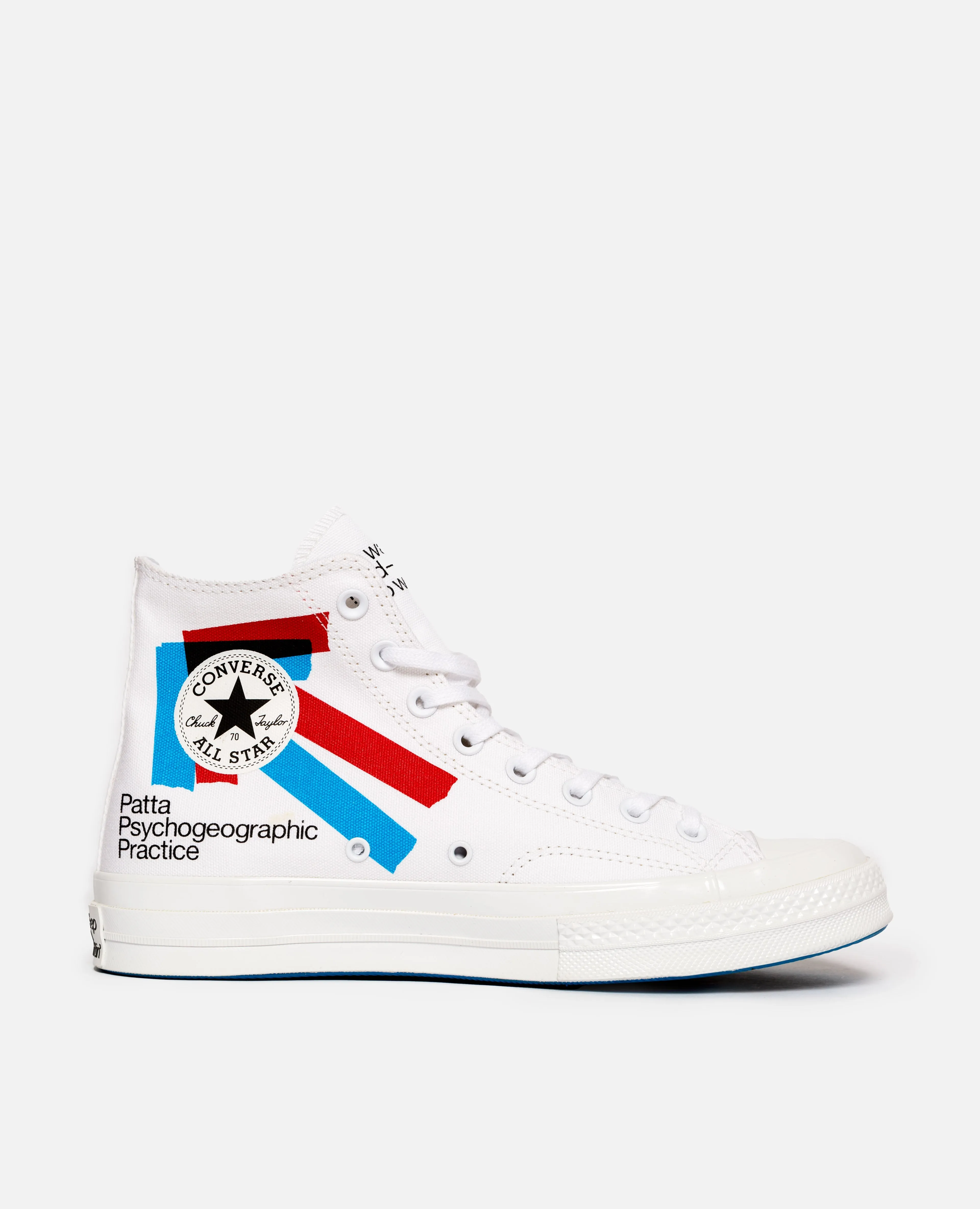 Patta x Experimental Jetset Converse Chuck 70 (White/Fiery Red/Diva Blue)