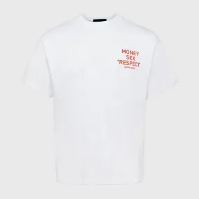 Respect Tee White and Red