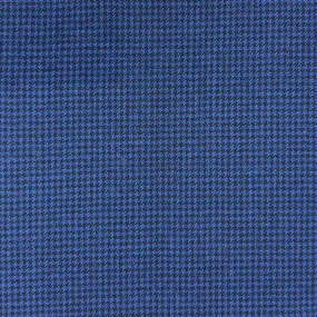 Royal Blue Houndstooth Flannel With Comfort Stretch