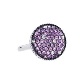 Tremezzo Collection Pave Amethyst & Scattered Diamond Ring