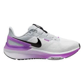 Women's Nike Structure 25, White/Black-Pure Platinum, 7.5 B Medium